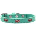 Mirage Pet Products Peppermint Widget Dog CollarAqua Size 10 631-29 AQ10